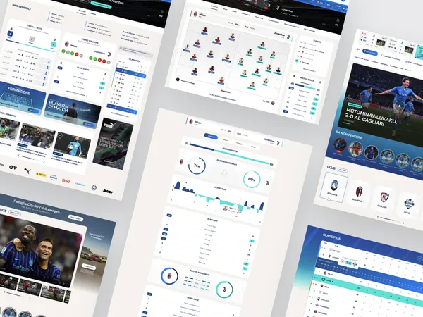 Image of Lega Serie A project, showing the Lega Serie A website